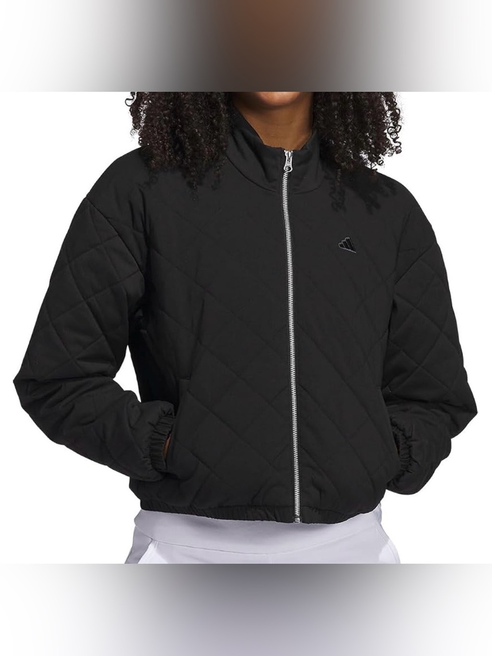 Adidas Golf Women's Go-To Quited Jacket Black Size L
